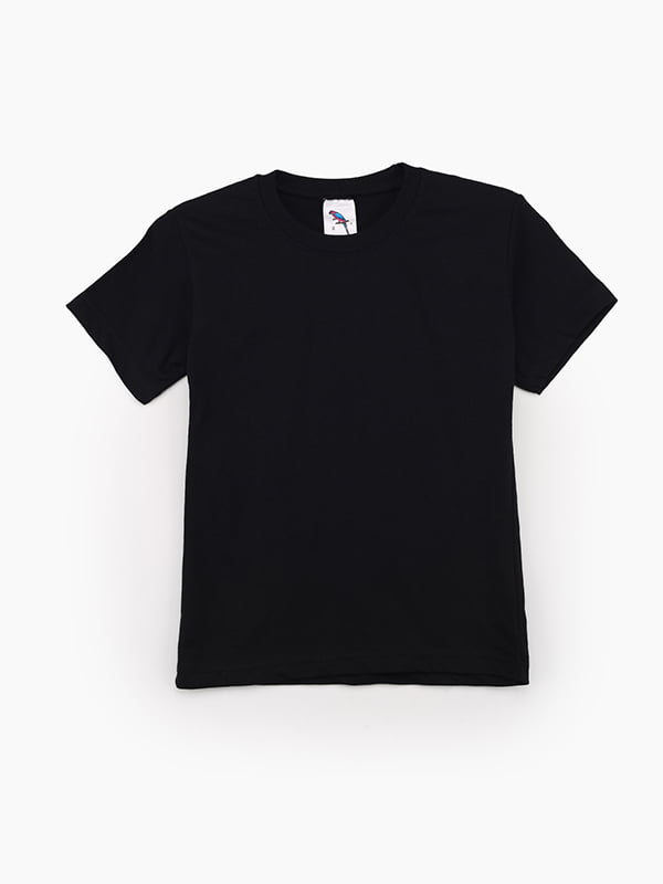 Чорна бавовняна футболка | 6739992