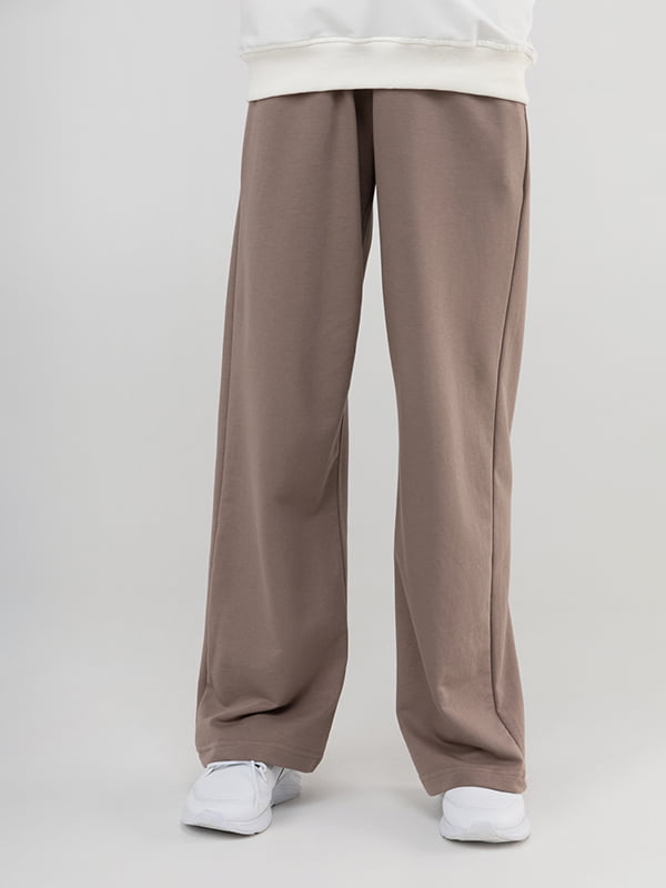Спортивні штани-палаццо кавового кольору | 6742007