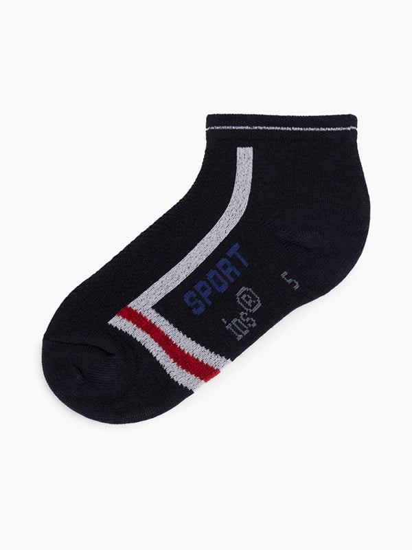 Сині шкарпетки з смужками | 6739533
