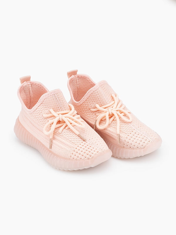 Рожеві кросівки з текстилю | 6739739