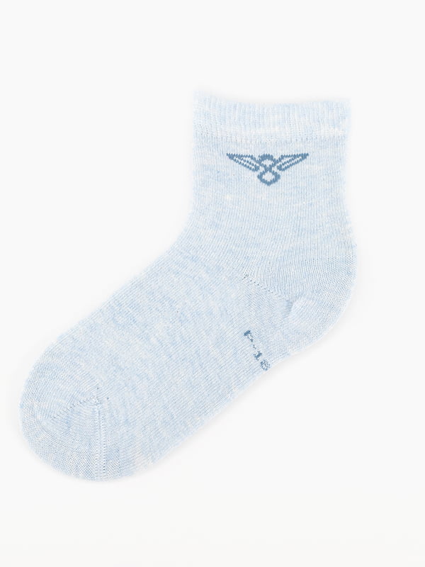 Шкарпетки блакитні з принтом | 6743662