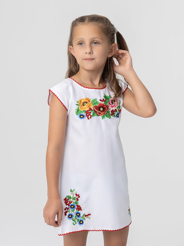 Сукня-вишиванка біла “Козачок Ліза” | 6747578