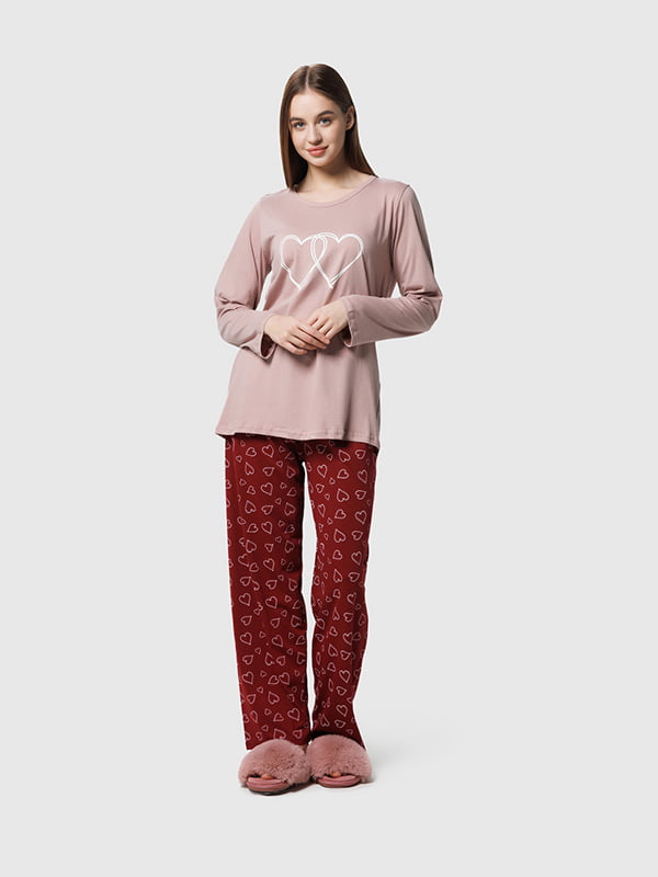 Трикотажна піжама: лонгслів і штани | 6740196