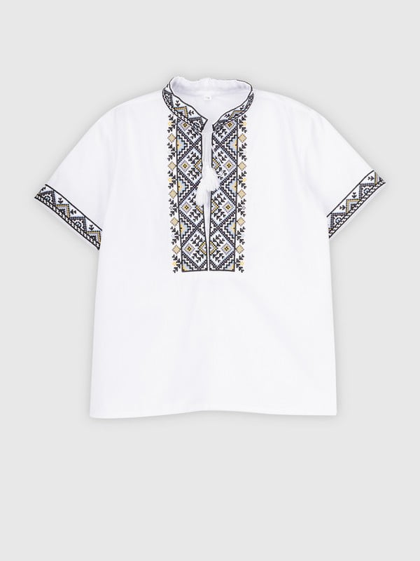 Сорочка-вишиванка біла  “Козачок Ілля” | 6739304