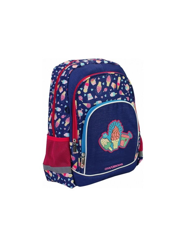 Рюкзак для початкової школи синій в принт | 6754695
