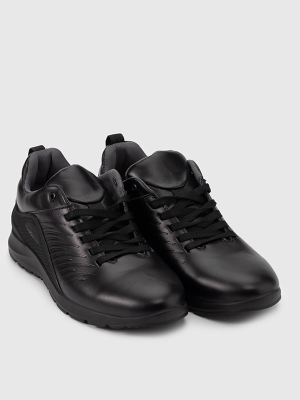 Чорні кросівки на шнурівці | 6755268