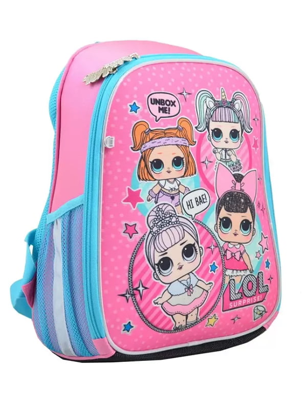 Рюкзак каркасний  рожево-блакитний з малюнком "LOL Sweety"  | 6757532