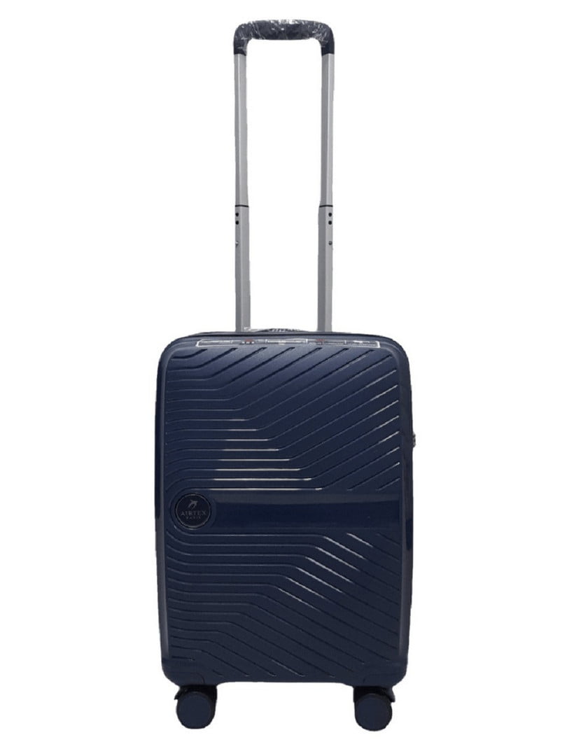 Мала пластикова валіза темно-синього кольору | 6767286