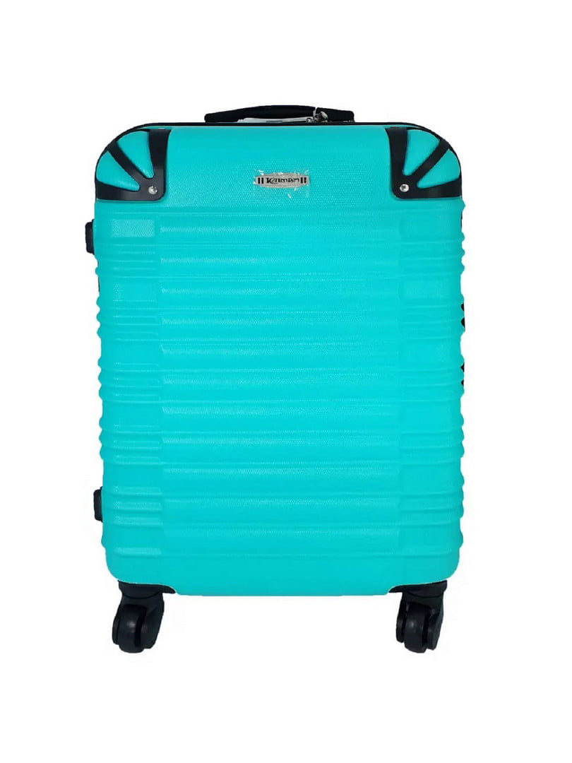 Середня пластикова валіза бірюзового кольору | 6767304