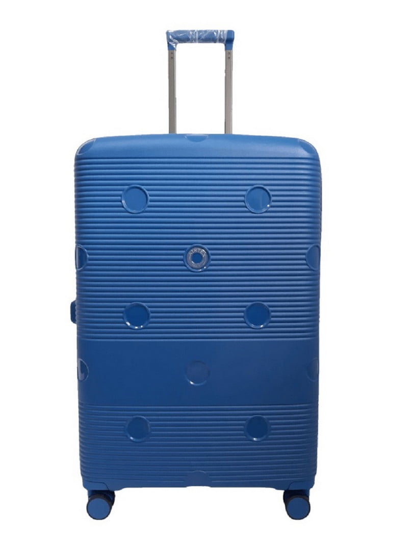 Велика пластикова валіза синього кольору | 6767388