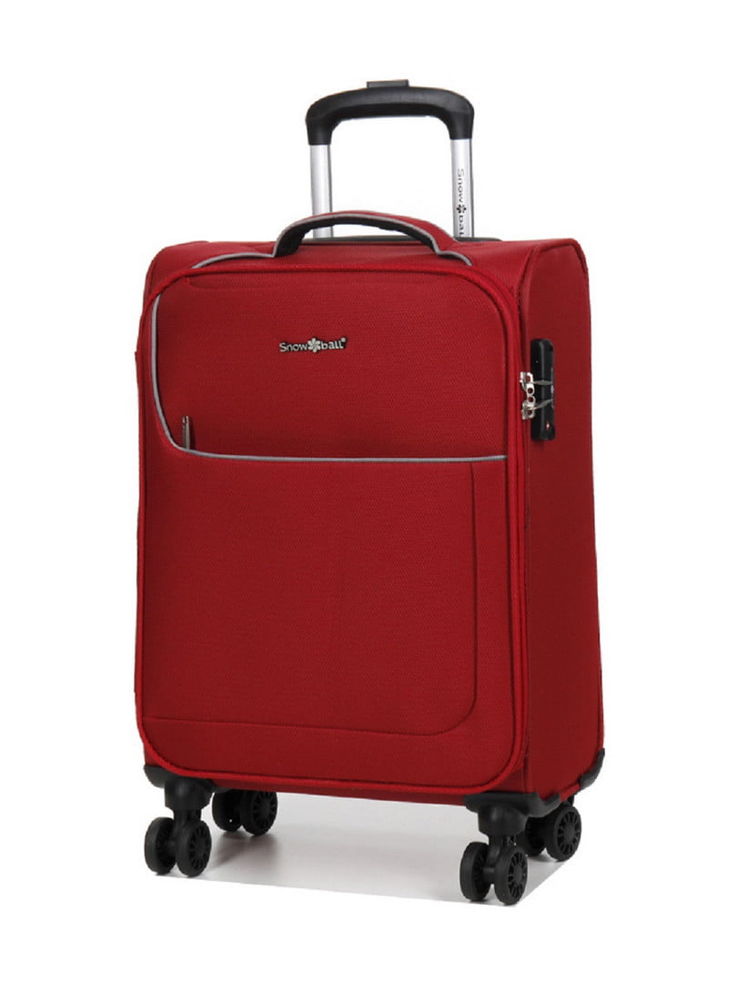 Мала тканинна валіза червоного кольору на 4-х колесах | 6767746