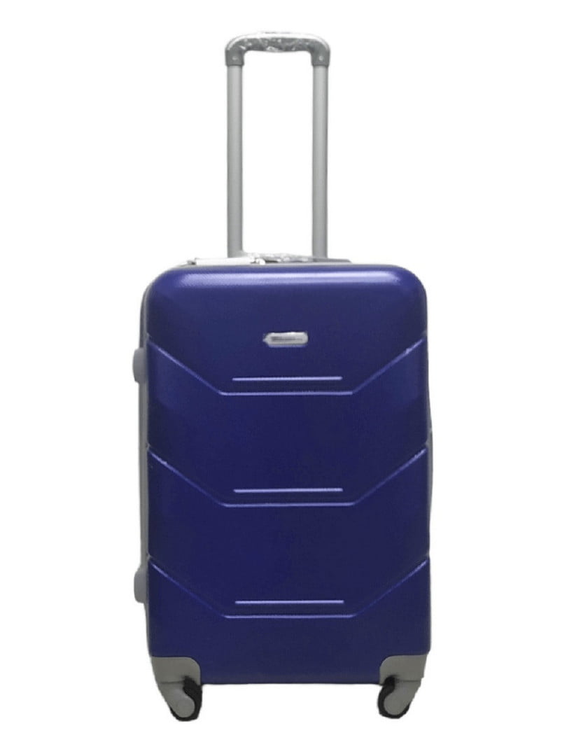Пластикова валіза середнього розміру синя на 4-х колесах | 6767860