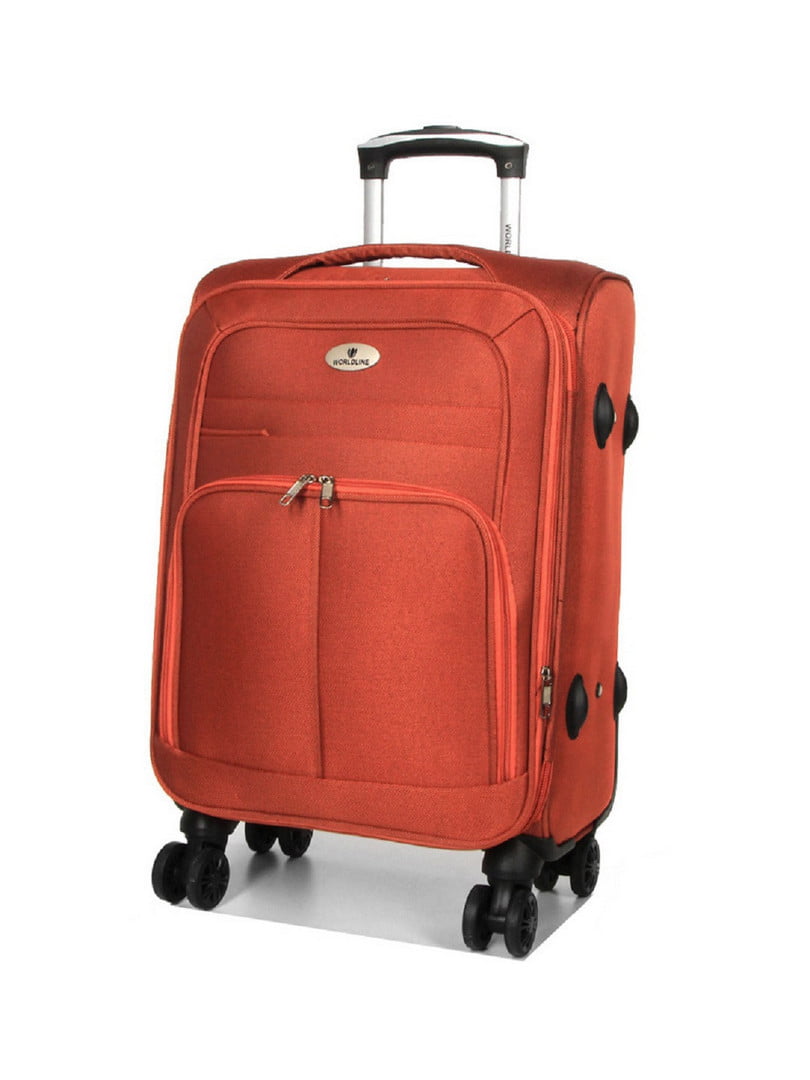 Мала текстильна валіза оранжевого кольору | 6767869