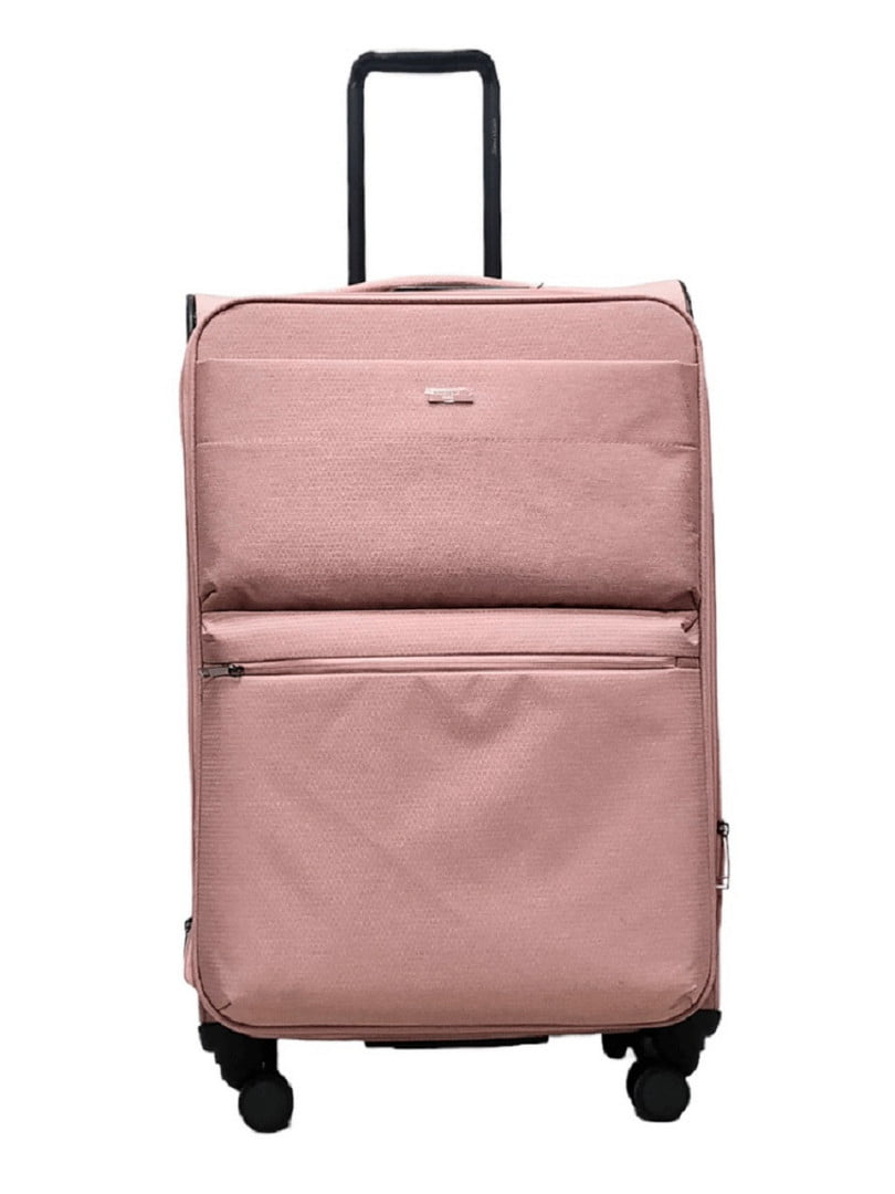 Велика текстильна валіза рожевого кольору | 6767915