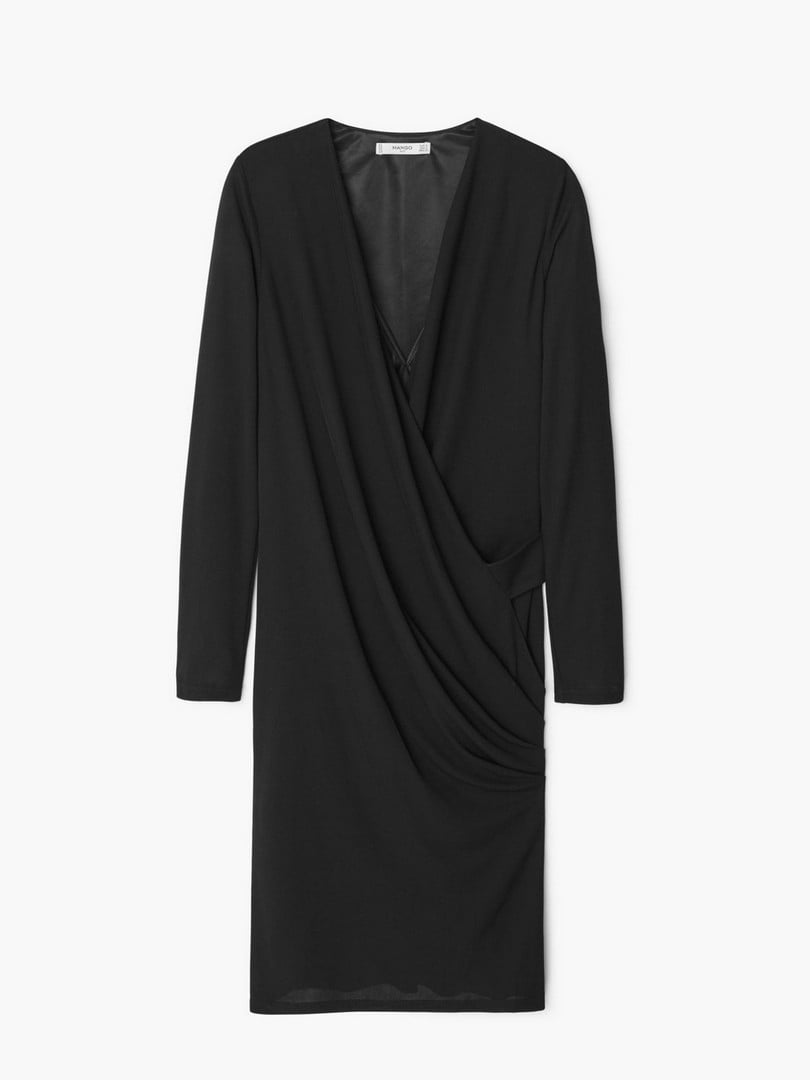 Чорна сукня з V-подібним вирізом | 6774155