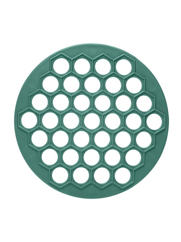 Пластикова пельменниця (форма для приготування пельменів) Ø26 см — зелений | 6777155
