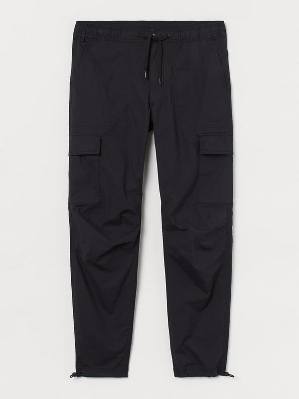 Черные эластичные брюки | 6782439