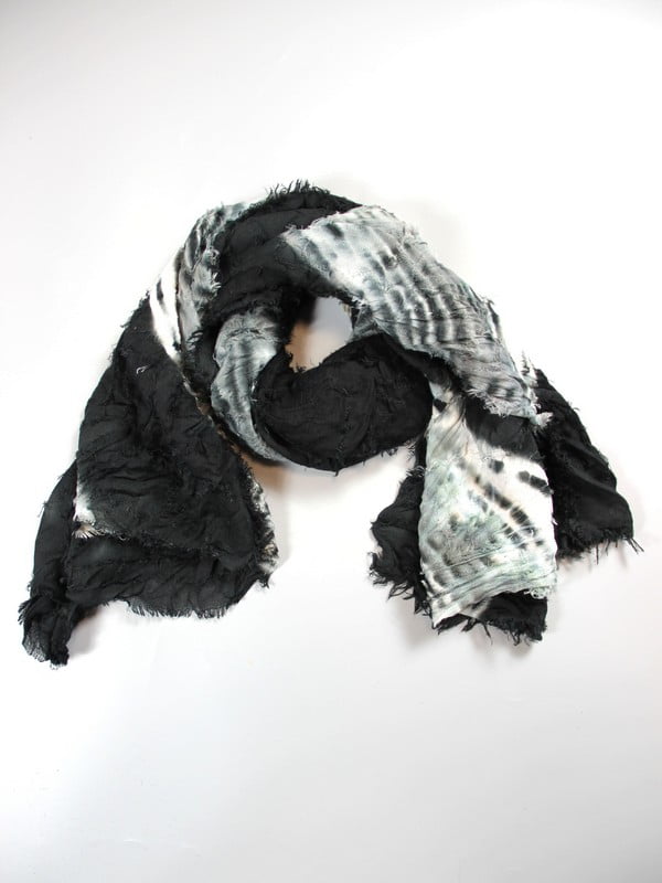 Чорно-сірий демісезонний шарф | 6790837
