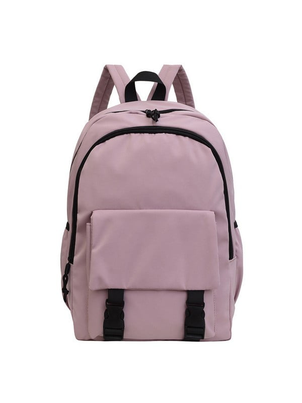 Рожевий текстильний рюкзак з кишенями | 6795641