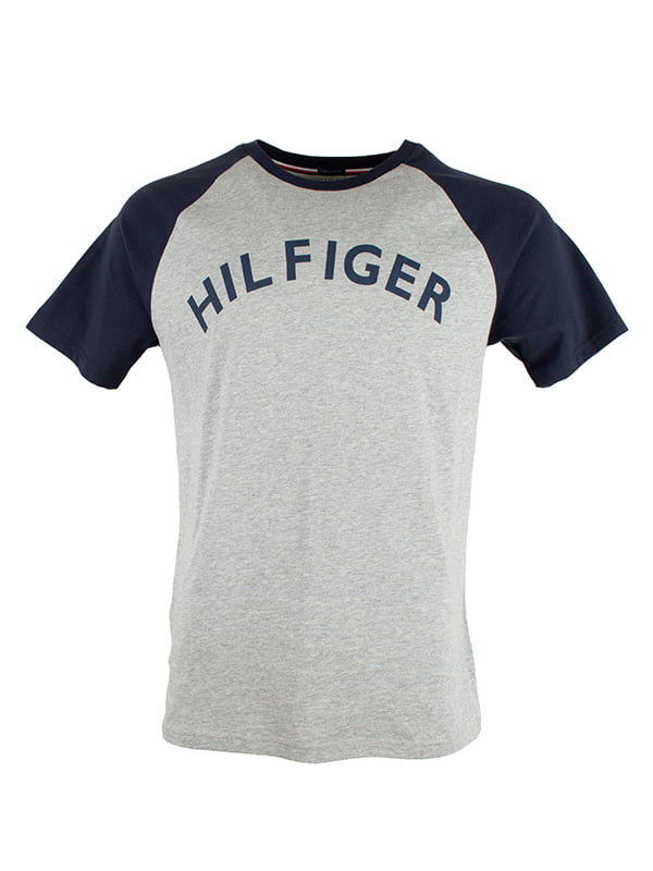 Футболка TOMMY HILFIGER сіра з логотипом UM0UM00699 | 6784531