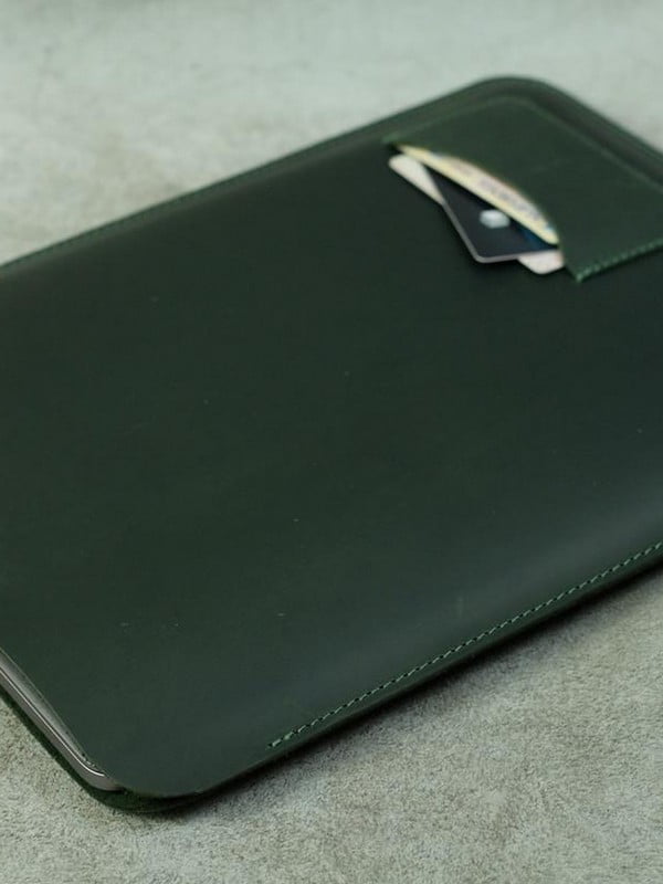 Кожаный зеленый чехол для MacBook | 6798361
