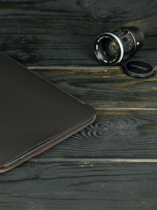 Кожаный коричневый чехол для MacBook | 6798936