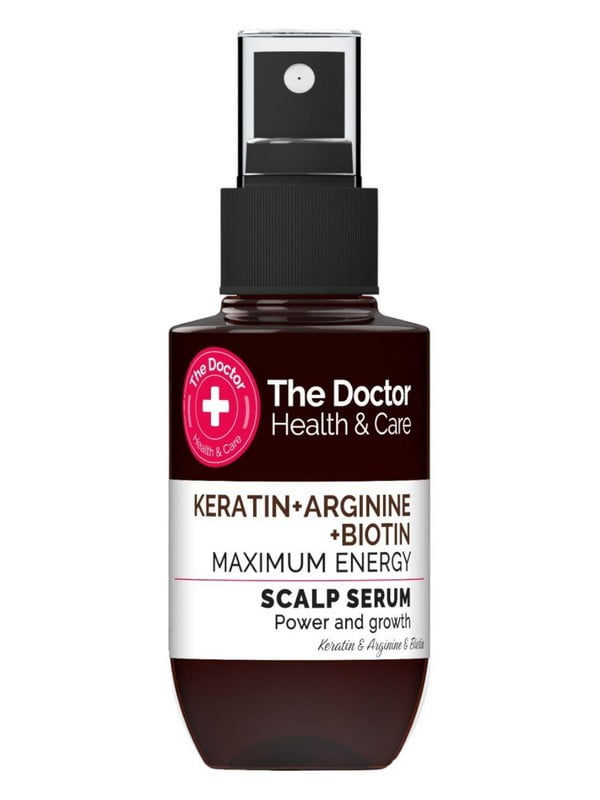 Сироватка для волосся Health&Care Keratin + Arginine + Biotin «Максимум енергії» 89 мл | 6800098