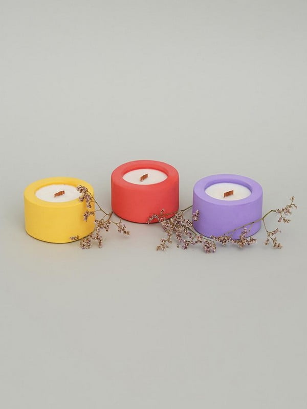 Подарунковий набір еко-свічок, аромат "Лайм" | 6800576