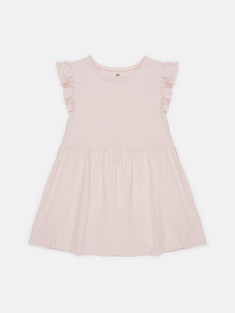 Светло-розовое платье без рукавов | 6802082