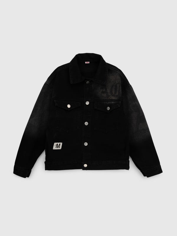 Джинсова чорна куртка  | 6803403