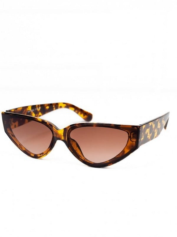 Леопардові сонцезахисні окуляри з вузькою оправою | 6811231