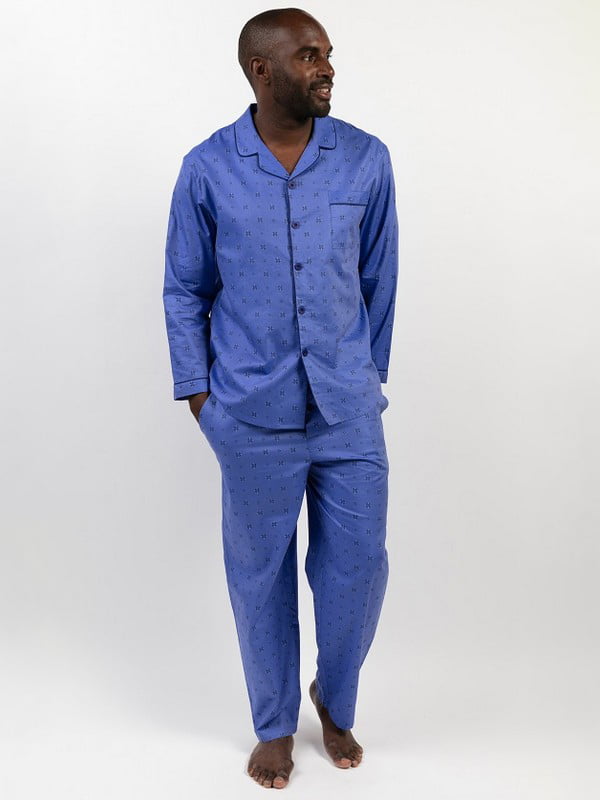 Піжама синя: сорочка та штани | 6813432