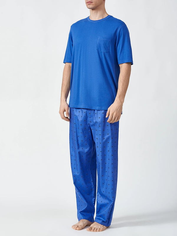 Піжама синя: футболка та штани | 6813433