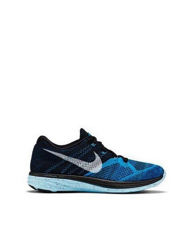 Спортивні чорно-сині кросівки Flyknit Lunar 3 | 6817415