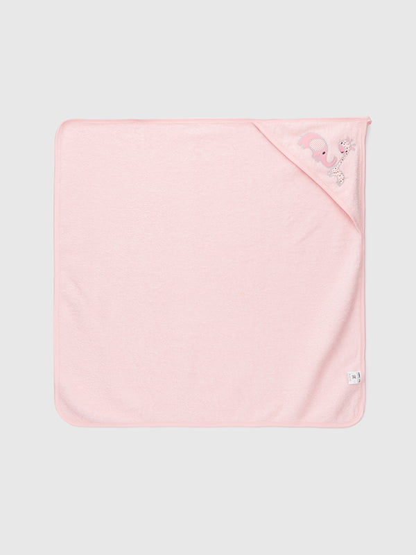 Рушник з куточком рожевий | 6818105