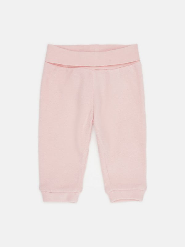 Светло-розовые флисовые брюки | 6823239