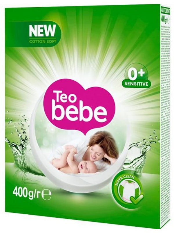 Пральний порошок автомат Teo Bebe «Aloe» 400гр | 6824461