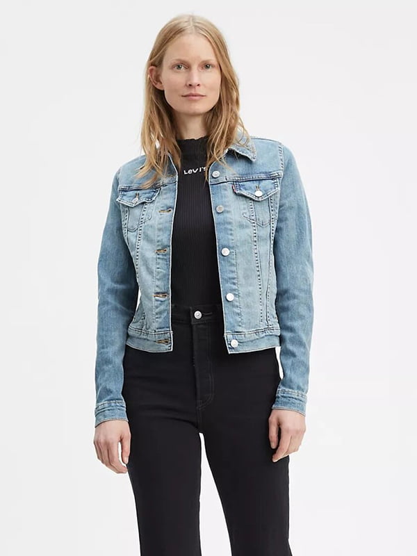 Жіноча джинсова куртка Levi's 1159801578 (Синій, XL) | 6825036