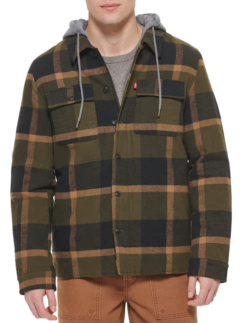 Мужская куртка-рубашка Levi`s 1159801603 (Зеленый, XXL) | 6825042
