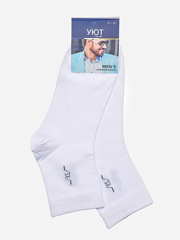 Демісезонні білі шкарпетки з малюнком | 6827798