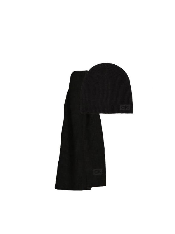 Набор черный:: шапка и шарф | 6833894