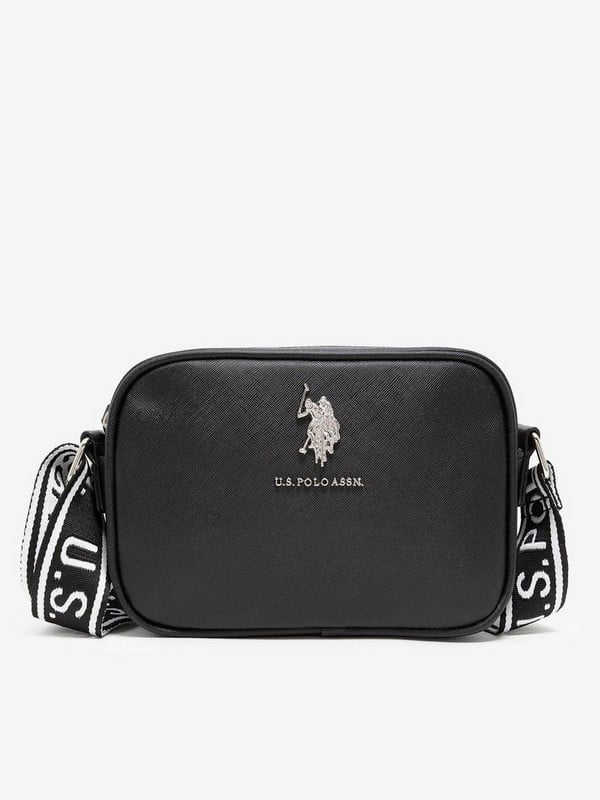 Черная сумка-кроссбоди с логотипом | 6833991