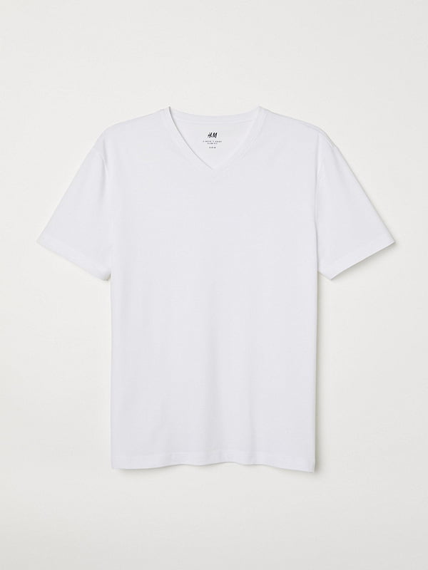 Бавовняна біла футболка | 6840633
