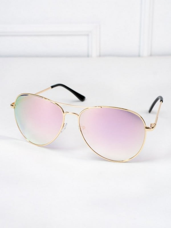 Рожеві дзеркальні окуляри авіатори | 6845202