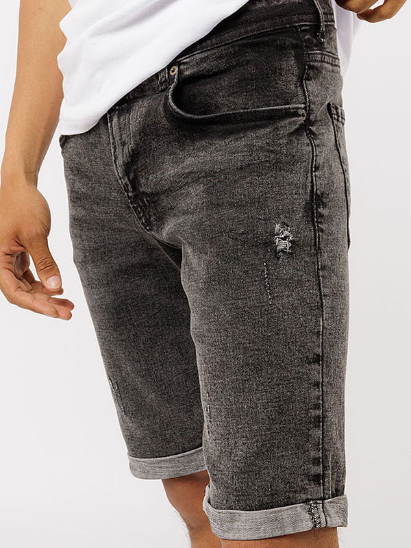 Чоловічі джинсові шорти 30 темно-сірий INTERCODE ЦБ-00218862 | 6841395