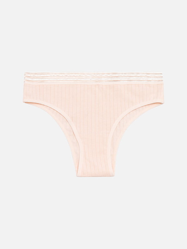 Жіночі трусики бразільяно Underwear ЦБ-00237683 M Рожевий | 6841578