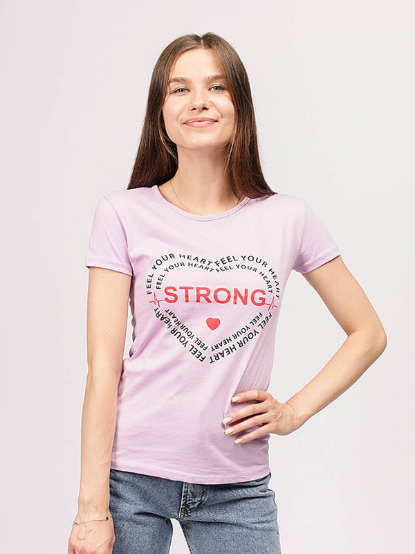 Жіноча футболка S бузковий Brands ЦБ-00192016 | 6841696