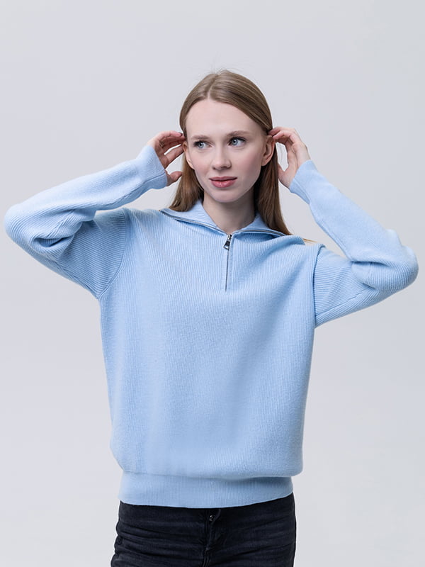 Жіночий светр M блакитний LAGODOMEE ЦБ-00224061 | 6842086