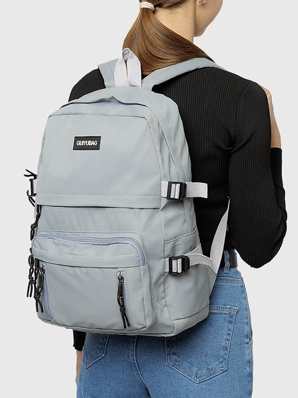 Жіночий спортивний рюкзак сіро-блакитний Brands ЦБ-00207032 | 6842428