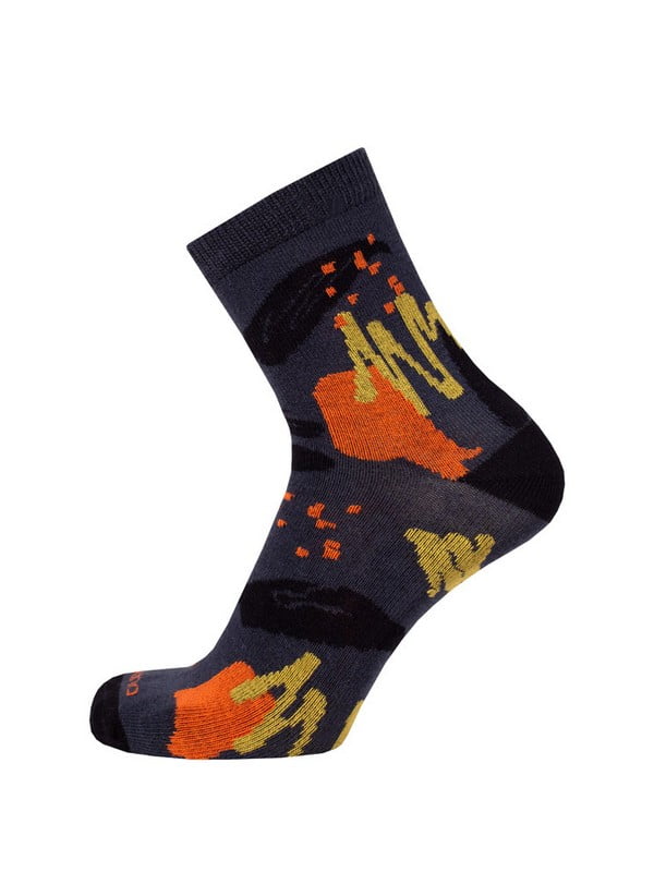 Шкарпетки темно-сірі демісезонні бавовняні | 6846001